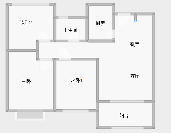中南熙悦(南通经济技术开发区) 3室2厅1卫 90m&sup2;