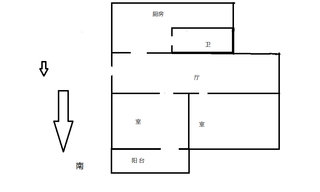 世纪园 2室1厅1卫 66m&sup2;