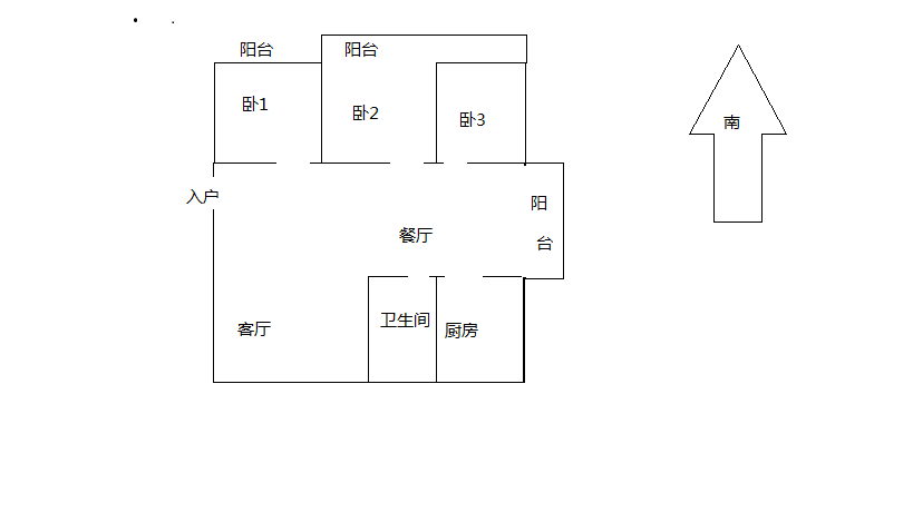 晨苑 3室2厅1卫 125.00m&sup2;