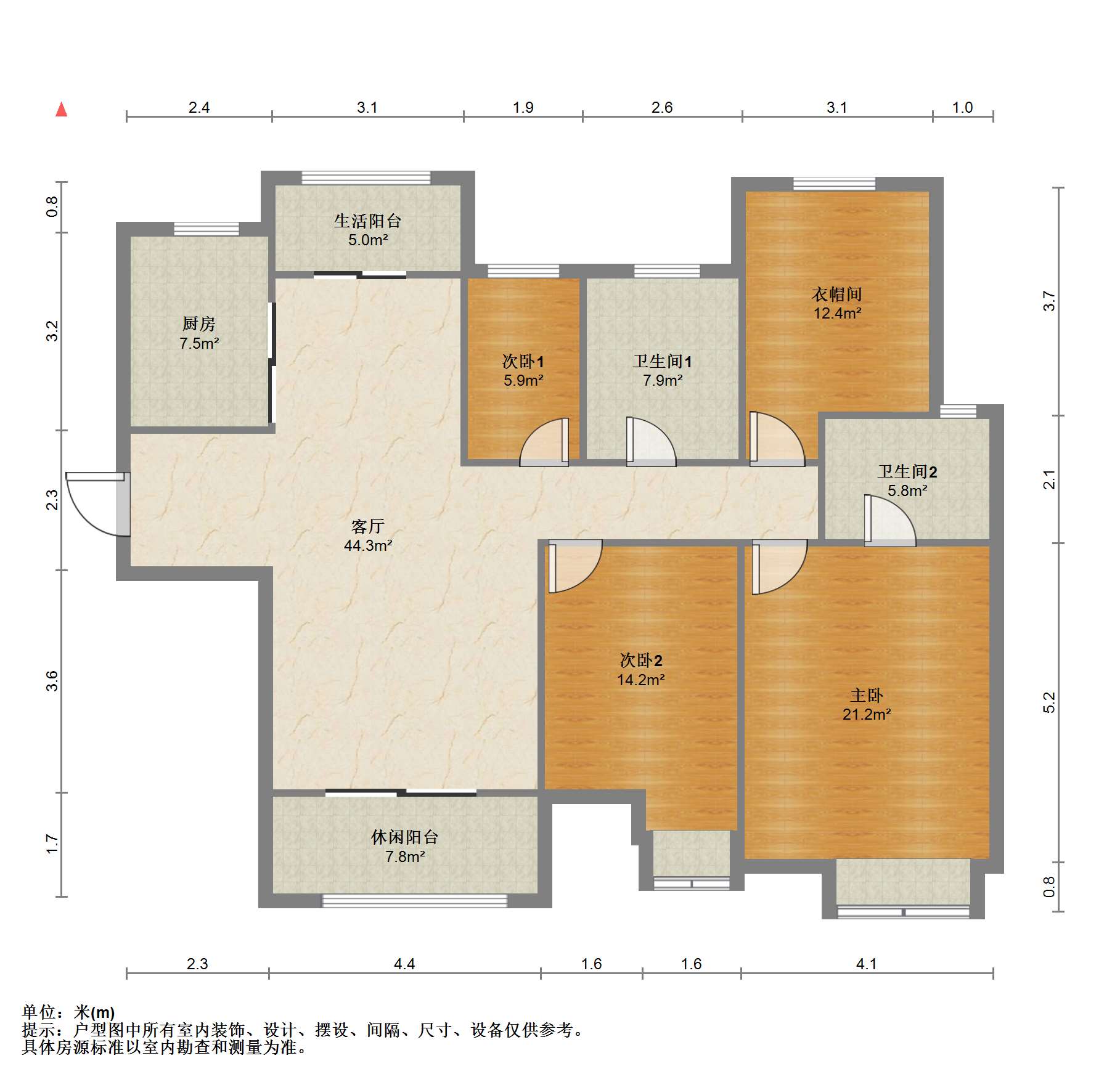 华润悦锦湾 4室2厅2卫 143.12m&sup2;