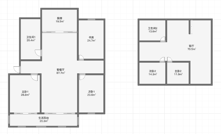 千禧园 4室3厅2卫 120.92m&sup2;