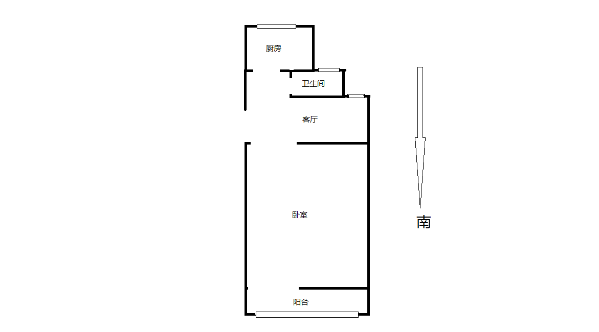 城南新村(崇川区) 2室1厅1卫 51.00m&sup2;