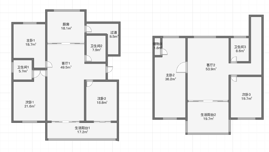 千禧园 4室3厅3卫 128.00m&sup2;
