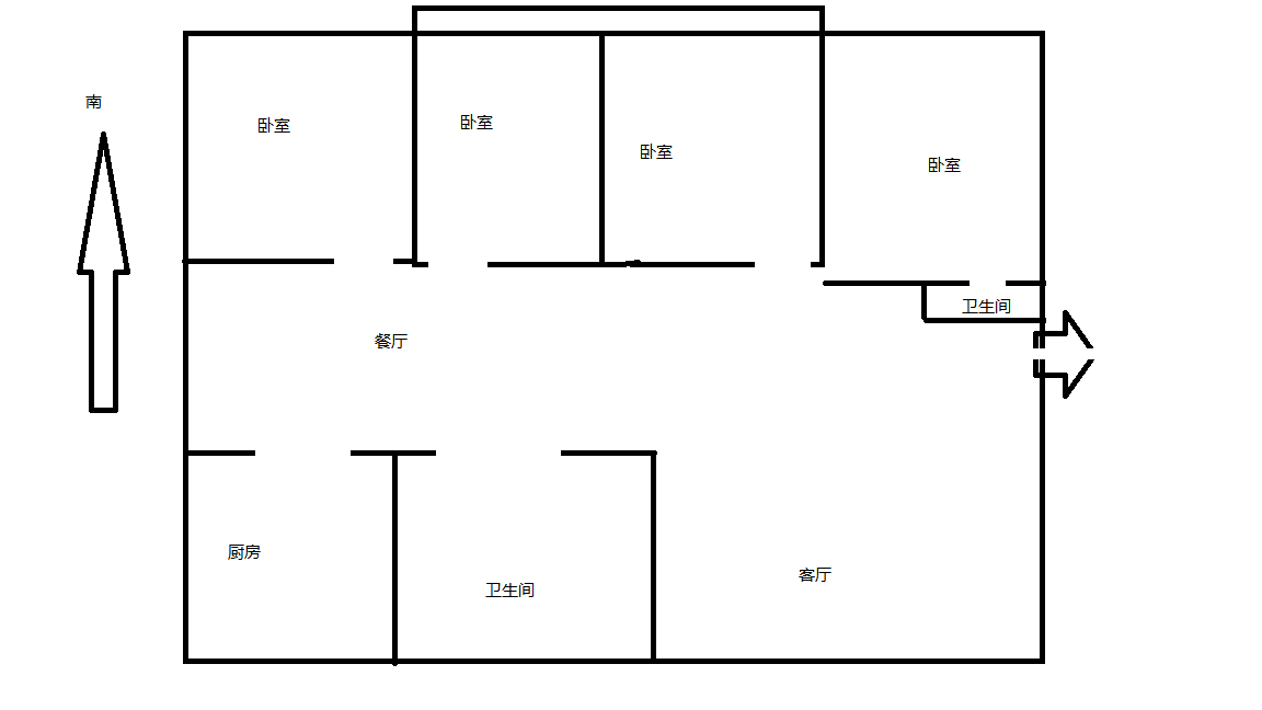 金鑫苑 3室2厅2卫 165m&sup2;