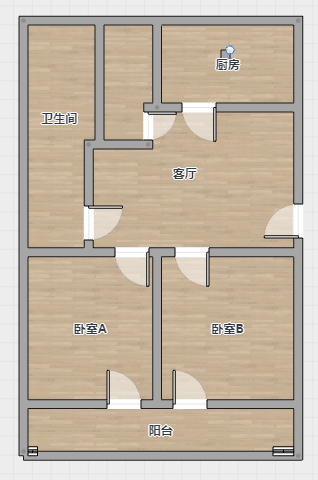 虹南小区 2室2厅1卫 100m&sup2;