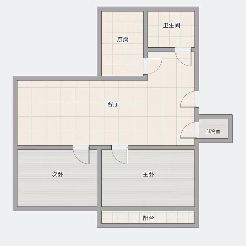 学田南苑 2室1厅1卫 72m&sup2;