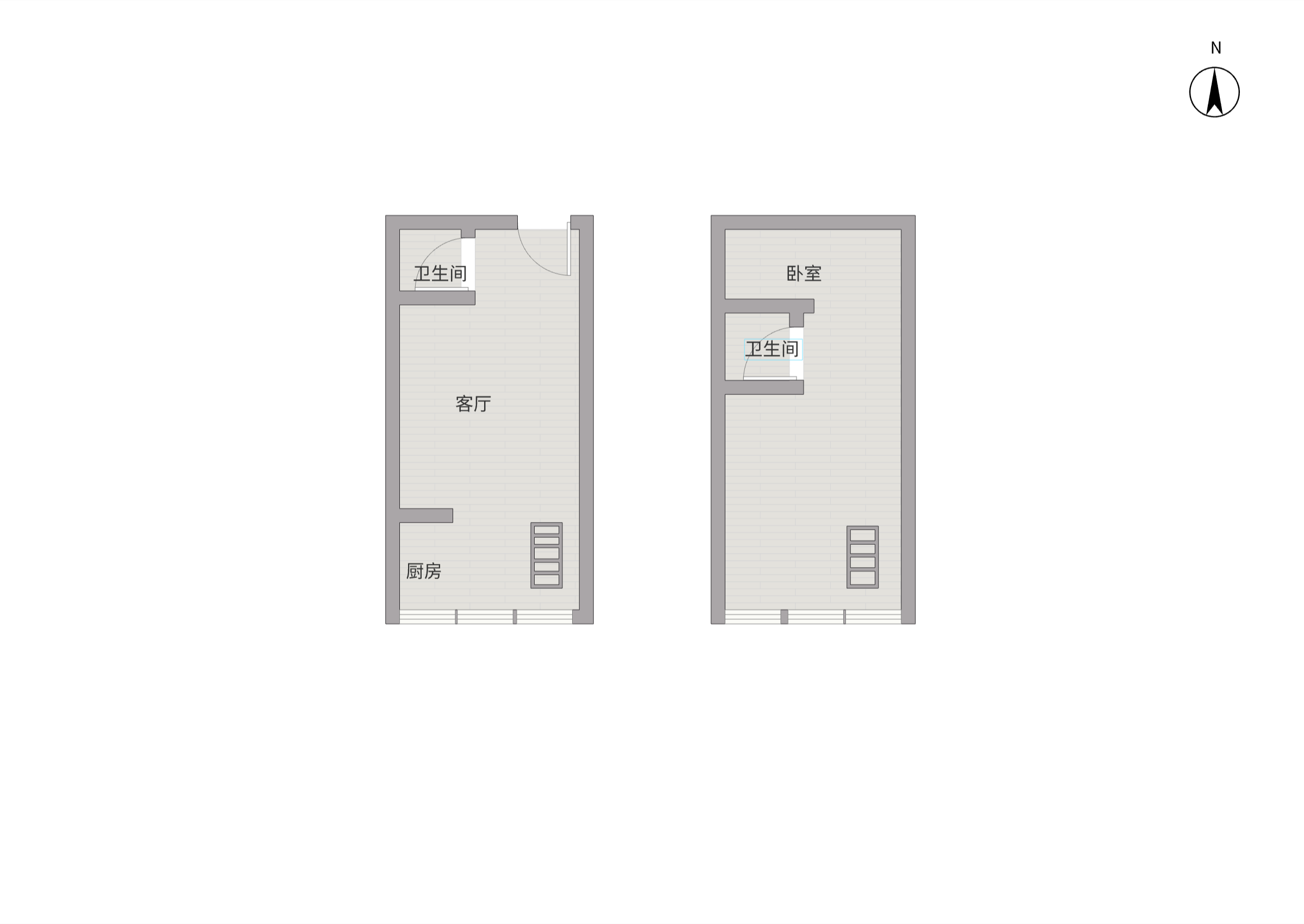 中南世纪城北区 2室2厅1卫 54.00m&sup2;