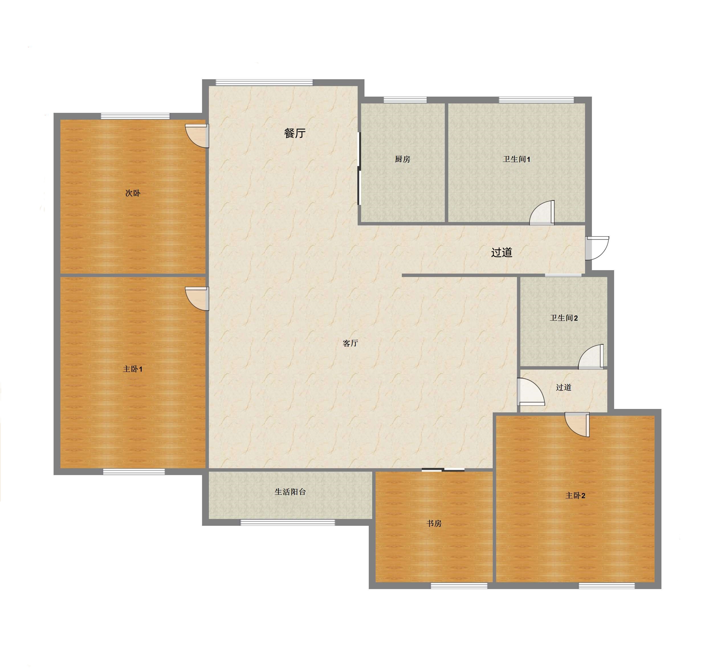 博园岚郡 3室2厅2卫 150.00m&sup2;
