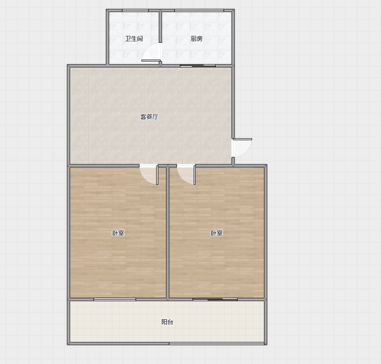 八角亭东一区 2室2厅1卫 91m&sup2;