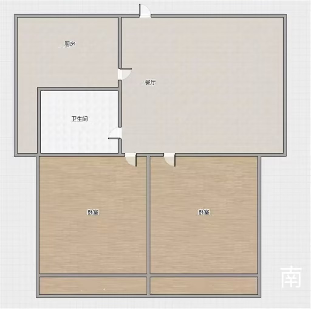 三里墩花苑二期 2室1厅1卫 100m&sup2;