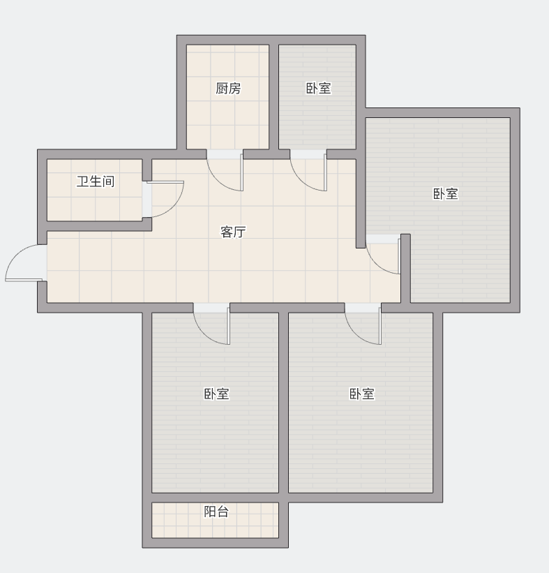 学田苑 3室2厅1卫 127m&sup2;