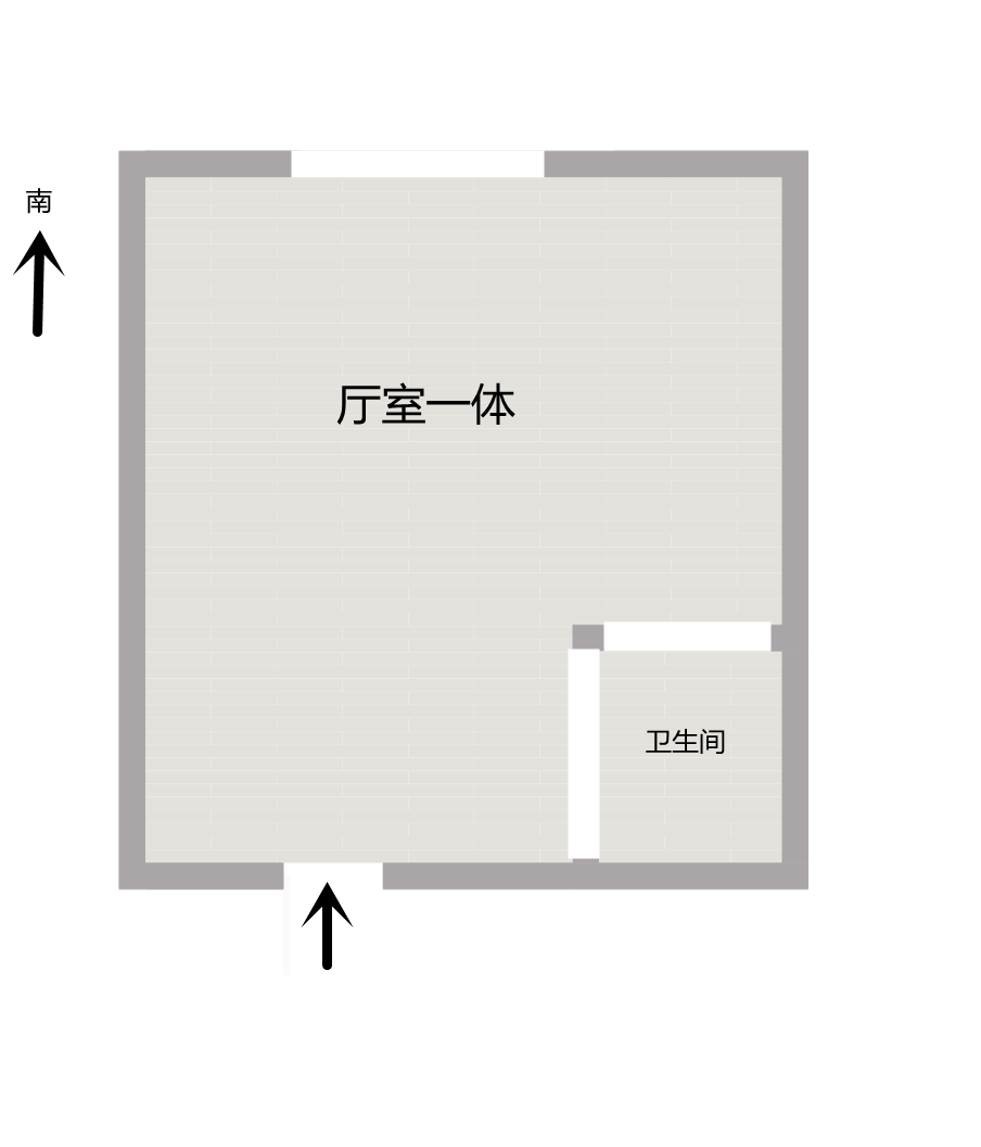 涌鑫八达通广场 1室1厅1卫 33m&sup2;