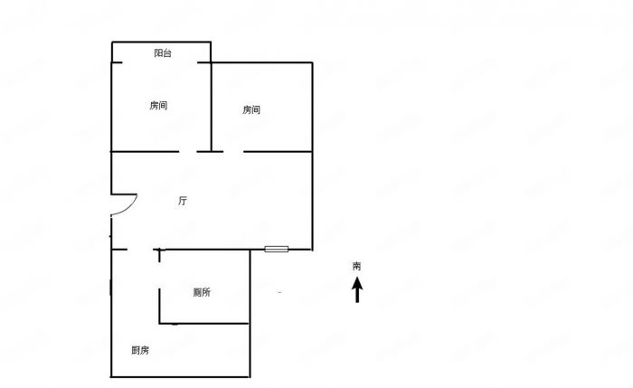 光明西村 2室1厅1卫 65.67m&sup2;