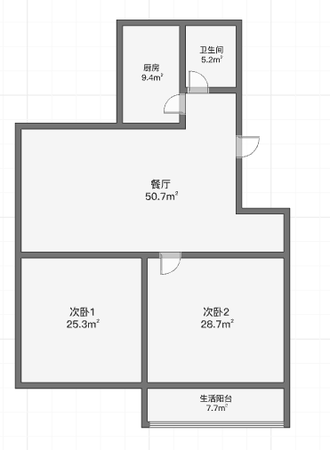 学田东苑 3室2厅1卫 77.92m&sup2;