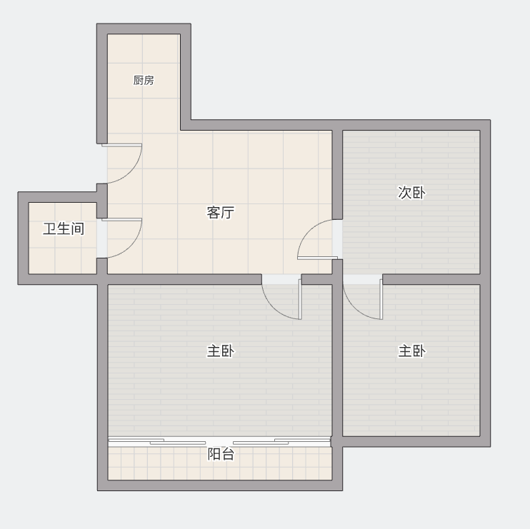 望江楼小区 3室1厅1卫 75m&sup2;