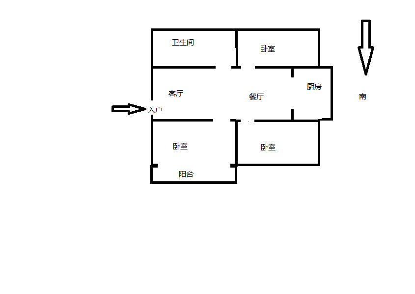 锦安花园一期 2室1厅1卫 99.6m&sup2;