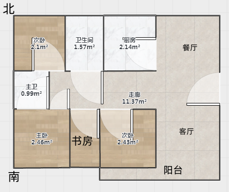 新城小区 3室2厅2卫 178.67m&sup2;