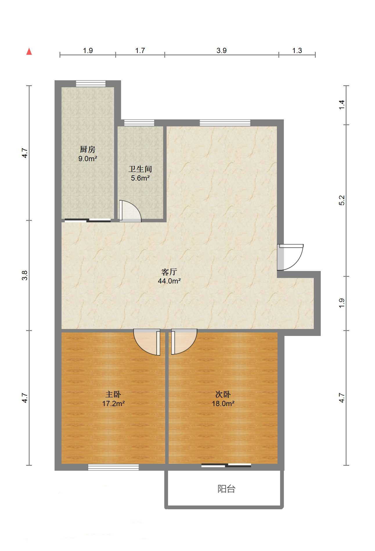 星月花园 4室2厅1卫 145.54m&sup2;