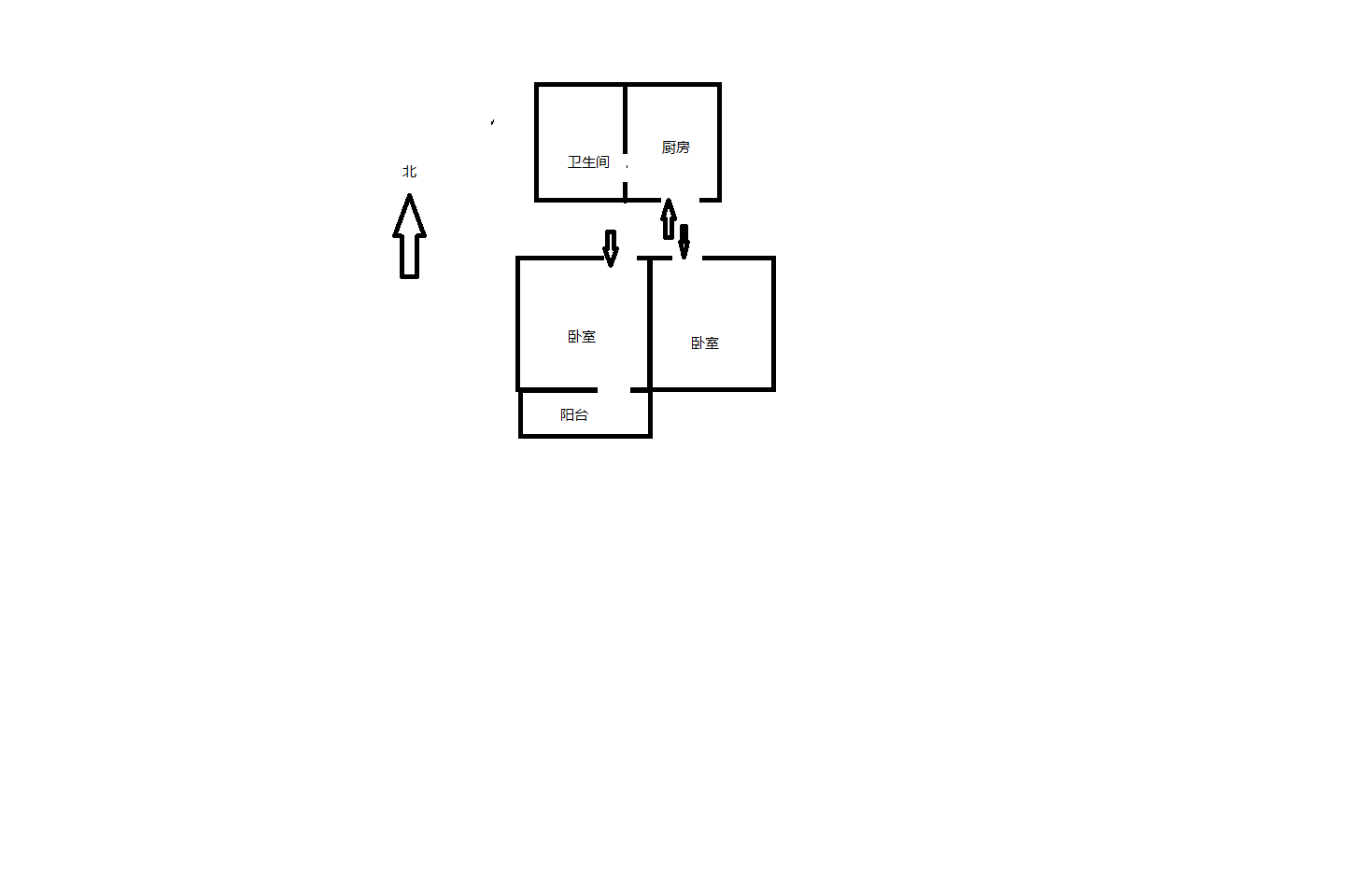 青年路新村 1室1厅1卫 50m&sup2;