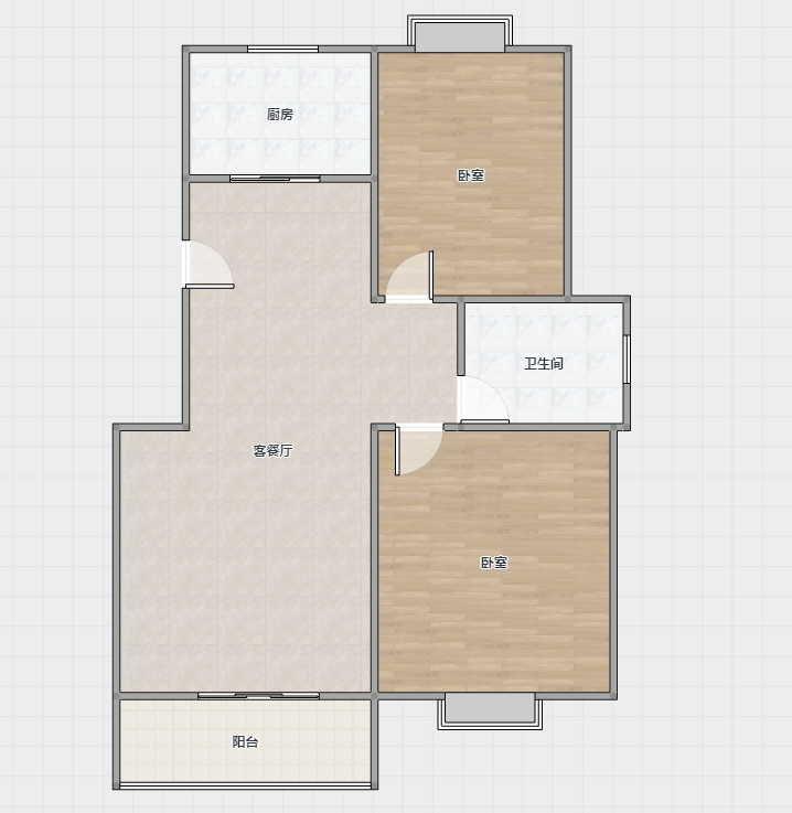 果园南苑 2室2厅1卫 100.00m&sup2;