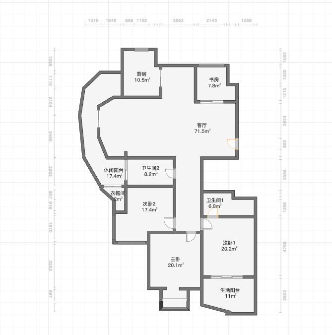 金色城品 4室2厅2卫 142.53m&sup2;