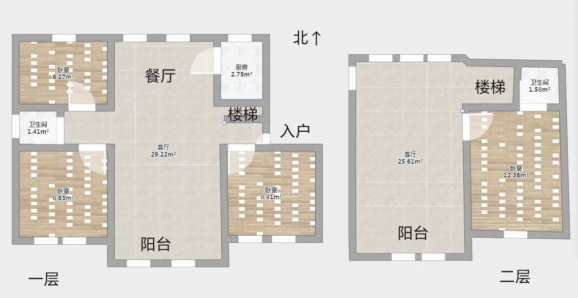 北园新村 3室2厅1卫 134.56m&sup2;