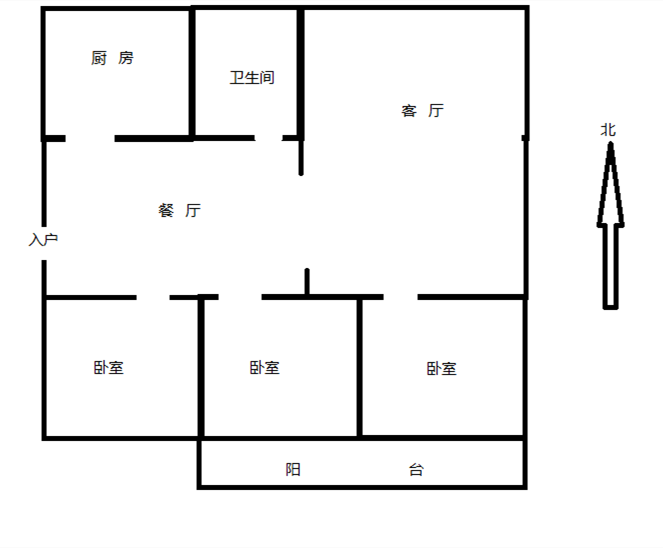濠西园 1室1厅卫 26m&sup2;