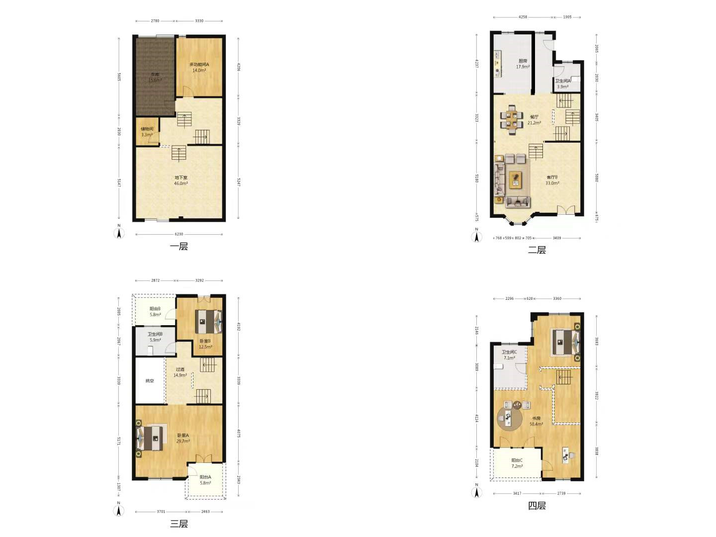 紫琅上郡 5室2厅1卫 235.00m&sup2;