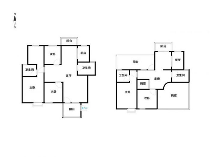 优山美地花园 4室2厅2卫 218m&sup2;