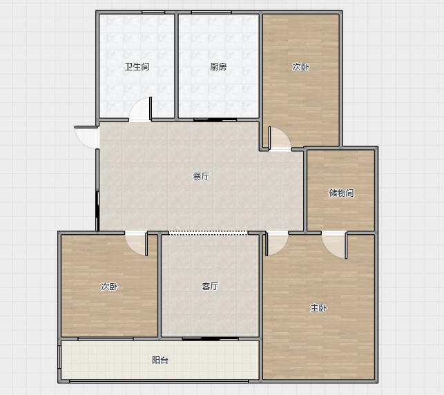 金霞南苑南区 3室1厅1卫 136m&sup2;