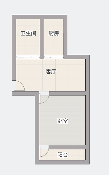 板桥东村 1室1厅1卫 50m&sup2;