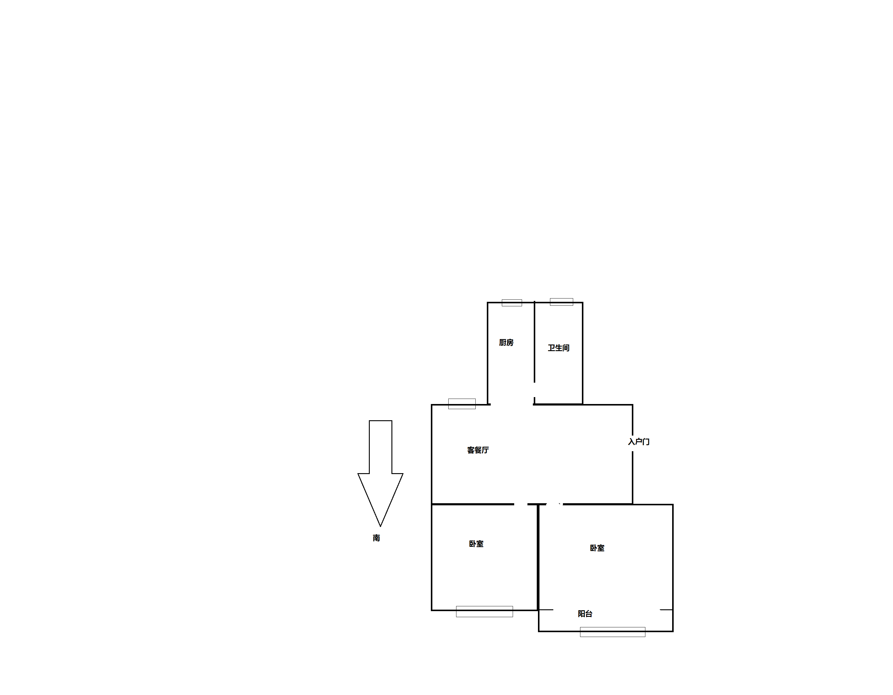 光明西村 2室1厅1卫 69.88m²