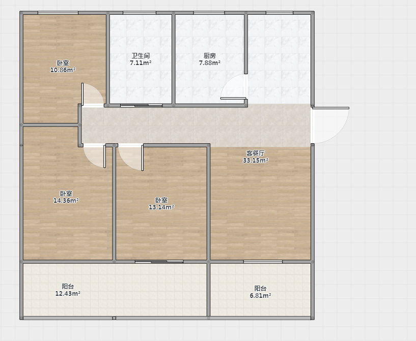 师范桥新村 3室2厅1卫 130.69m&sup2;