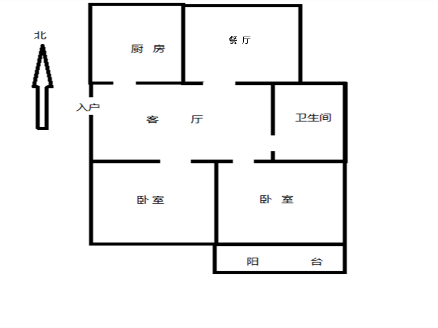 城南新村(崇川区) 2室2厅1卫 75m&sup2;