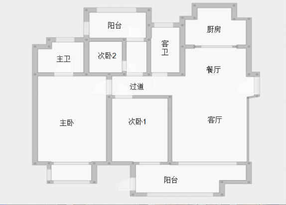 绿地新里城 3室2厅2卫 116.61m&sup2;