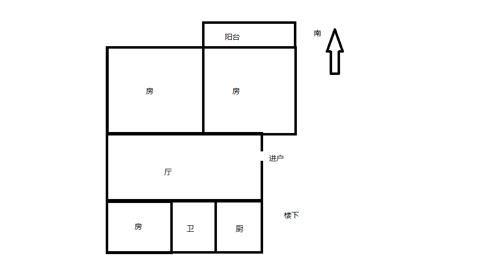 森大蒂花苑南区 2室1厅1卫 85.00m&sup2;