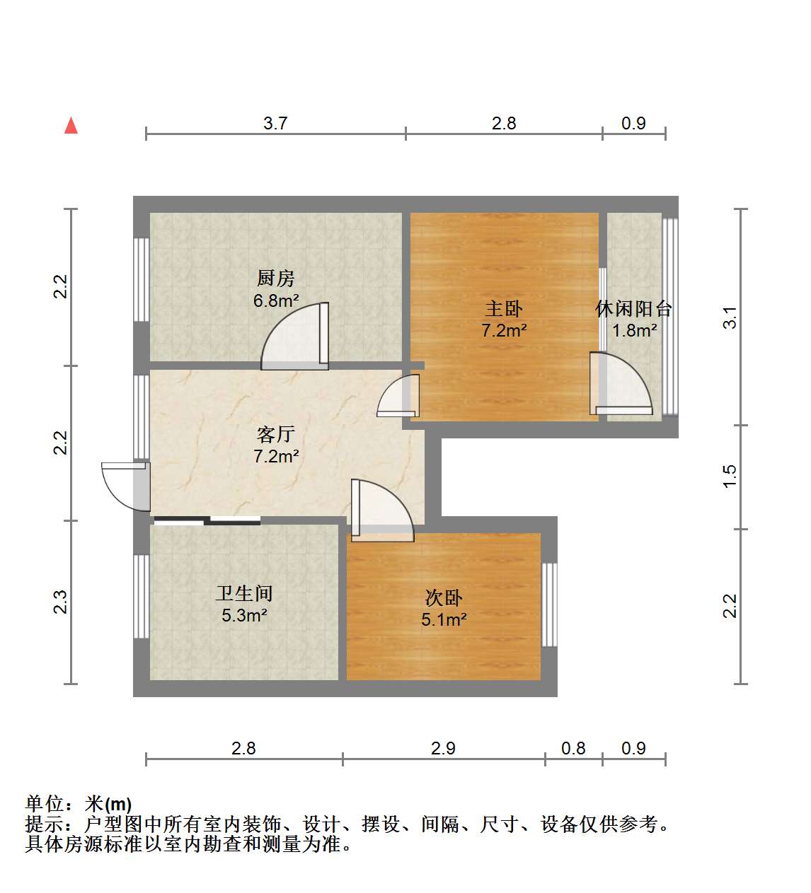 易家桥新村 2室1厅1卫 59.8m&sup2;