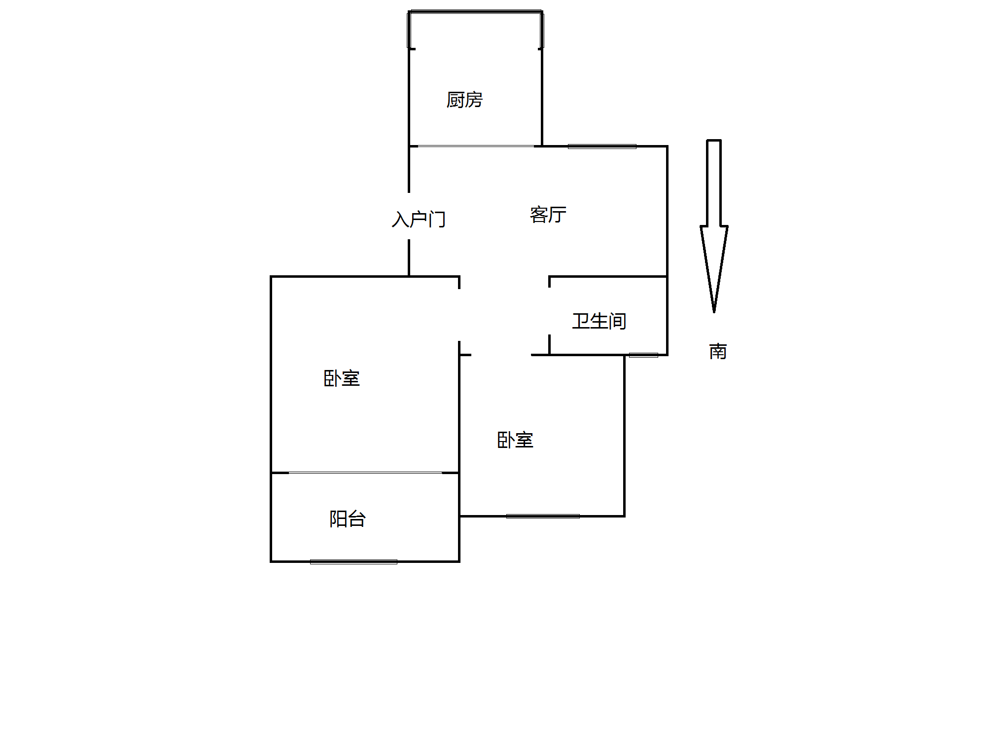 世纪园 2室1厅1卫 76m&sup2;