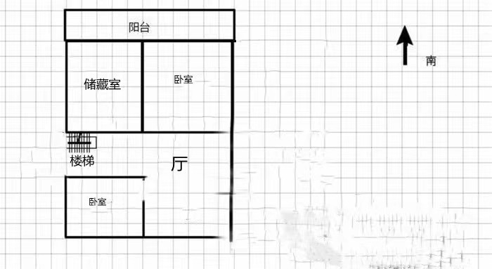 城山家园 3室2厅1卫 86.97m&sup2;