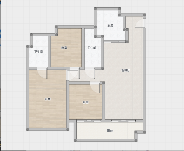 万科未来之光 3室2厅1卫 100m&sup2;