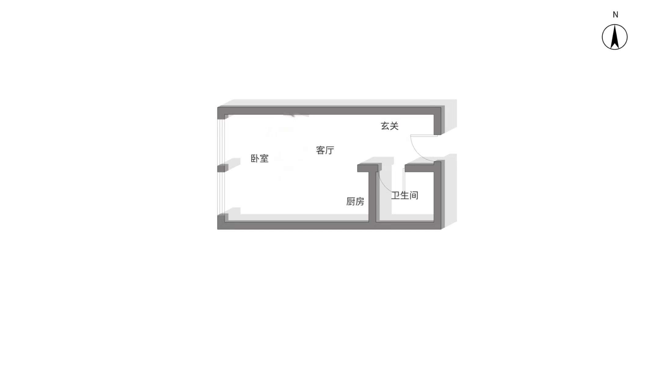 中南世纪城 1室1厅1卫 58m&sup2;