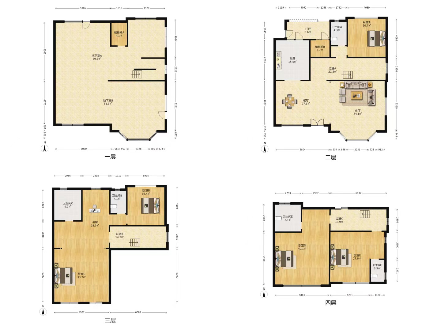 碧桂园(南通经济技术开发区) 6室2厅5卫 398.18m&sup2;