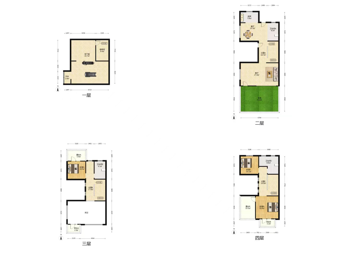 中兴兰溪荟 4室3厅2卫 175m&sup2;