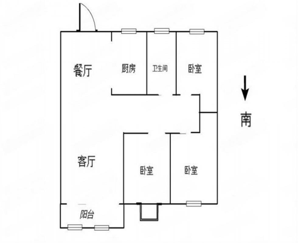 景瑞御府 3室2厅1卫 93m²