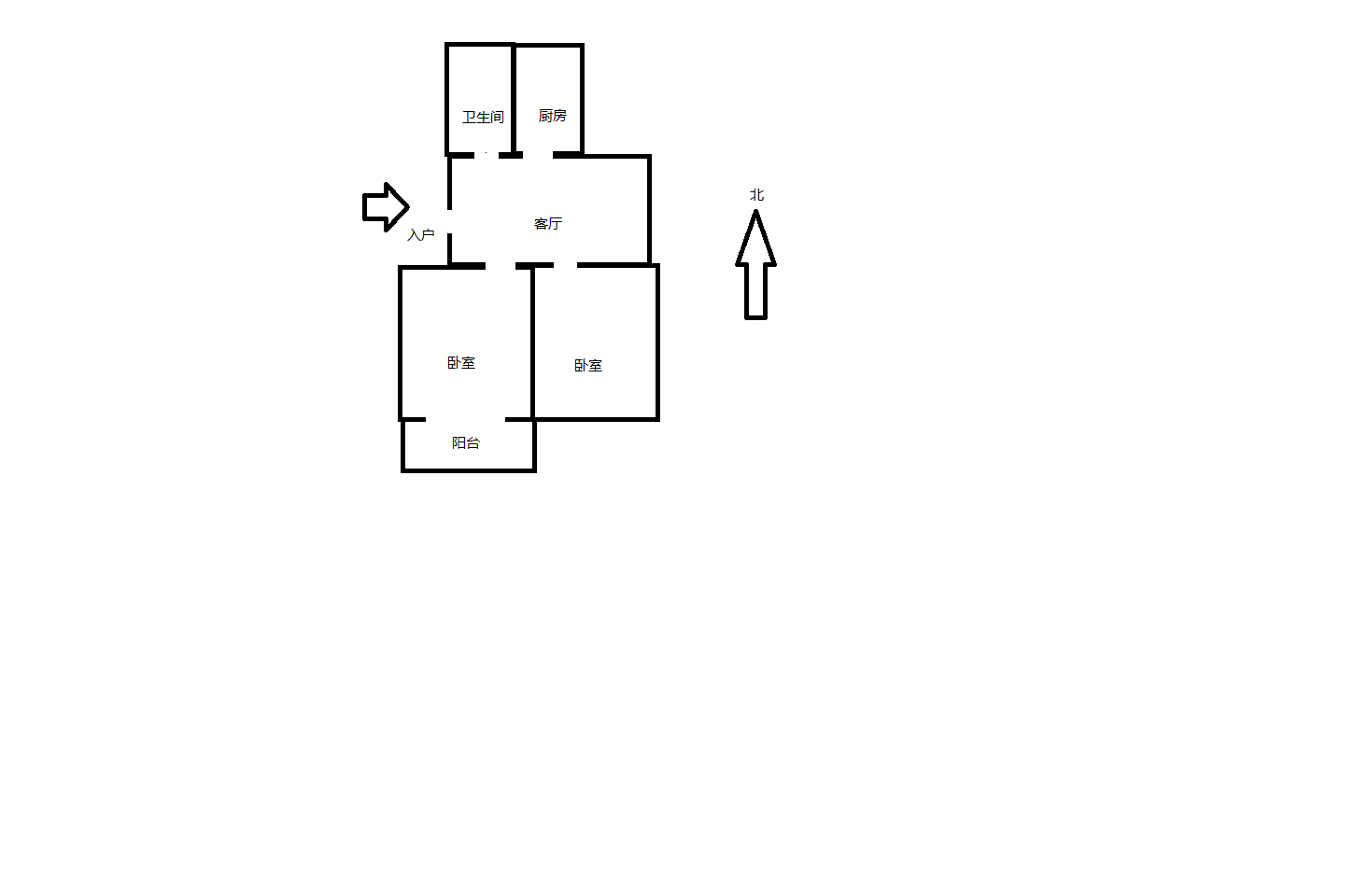 将军一园 2室1厅1卫 69m&sup2;