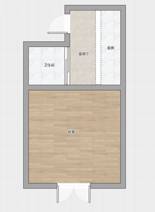 金霞南苑南区 1室1厅1卫 50m&sup2;