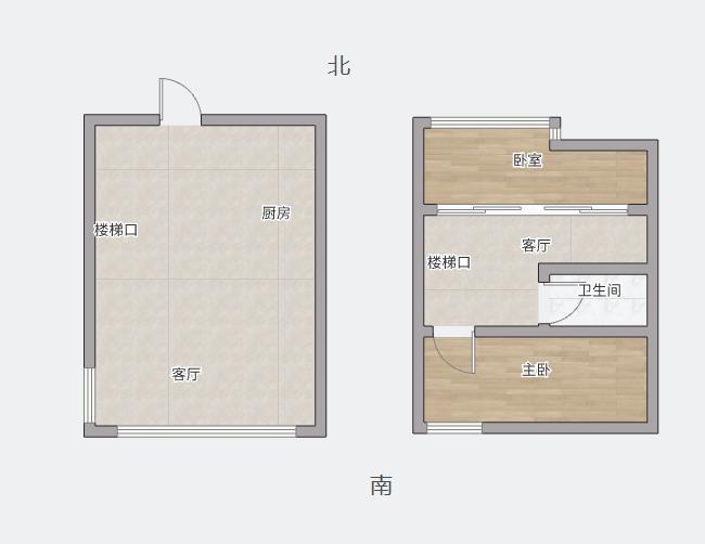 东景国际 2室1厅1卫 58.00m&sup2;