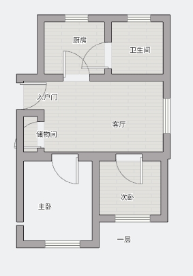文峰花苑 3室2厅1卫 107.70m&sup2;