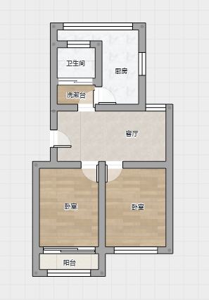 北濠桥东村 2室1厅1卫 73m&sup2;