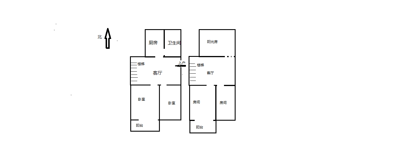 跃龙小苑 4室2厅1卫 71m&sup2;